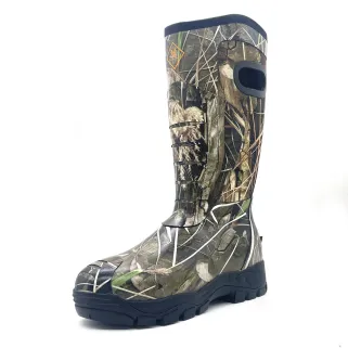 Bottes camo roseaux caoutchouc Thinsulate avec poignées 