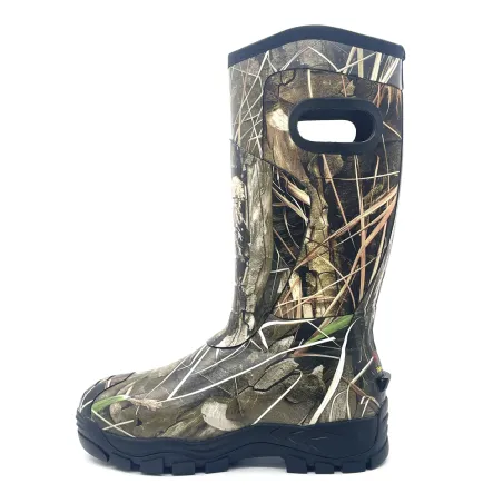 Bottes camo roseaux caoutchouc Thinsulate avec poignées 