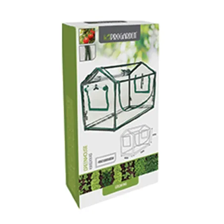 Serre plastique cadre métal 40x78x50cm Serre plastique cadre métal 40x78x50cm