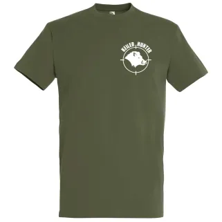 T-Shirt Keiler Hunter kaki 100% manches courtes logo 1