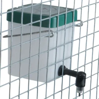 Abreuvoir lapins pipette PVC 0,5 L ou 1L fixation cage