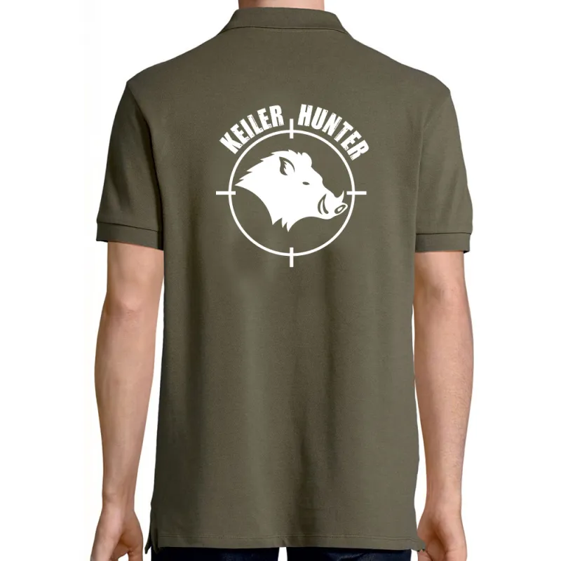 Polo Keiler Hunter kaki logo 1