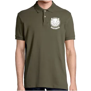 Polo Keiler Hunter kaki 100% coton manches courtes logo 3