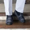 Chaussons mixtes fourrés Polaine marine - Pantoufles chaudes Chaussons mixtes fourrés Polaine marine - Pantoufles chaudes
