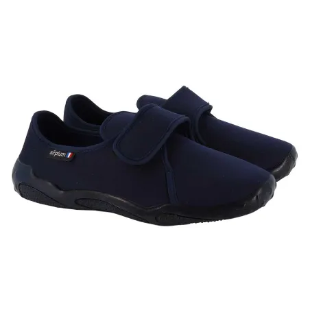 Chaussons scratch Dejean marine - Airplum Made in France Chaussons scratch Dejean marine - Airplum Made in France