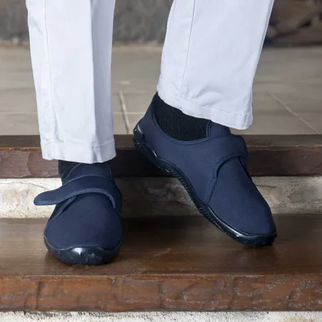 Chaussons scratch Dejean marine - Airplum Made in France Chaussons scratch Dejean marine - Airplum Made in France