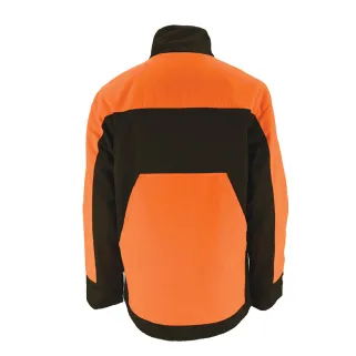 Veste Ouverture déperlante polyester coton orange marron S à 3XL