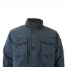 Parka réversible col montant polyester marron/bleu marine M à 2XL