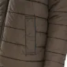 Parka réversible col montant polyester marron/bleu marine M à 2XL