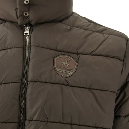 Parka réversible col montant polyester marron/bleu marine M à 2XL