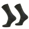 Chaussettes mi-hautes cerf kaki laine mérino 40% polyamide