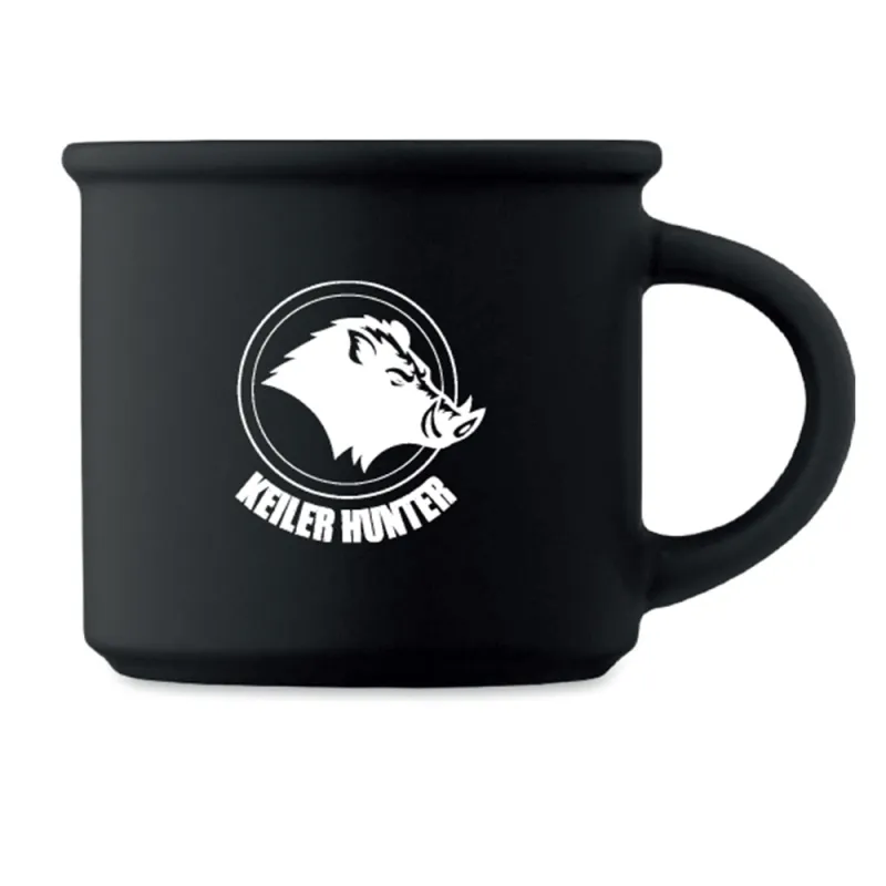 Mug Keiler Hunter Noir 300ml - Tasse Chasse Céramique logo 2 Mug Keiler Hunter Noir 300ml - Tasse Chasse Céramique logo 2