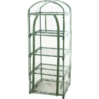 Serre 4 étagères 50x45x130cm pour jardin et plantes