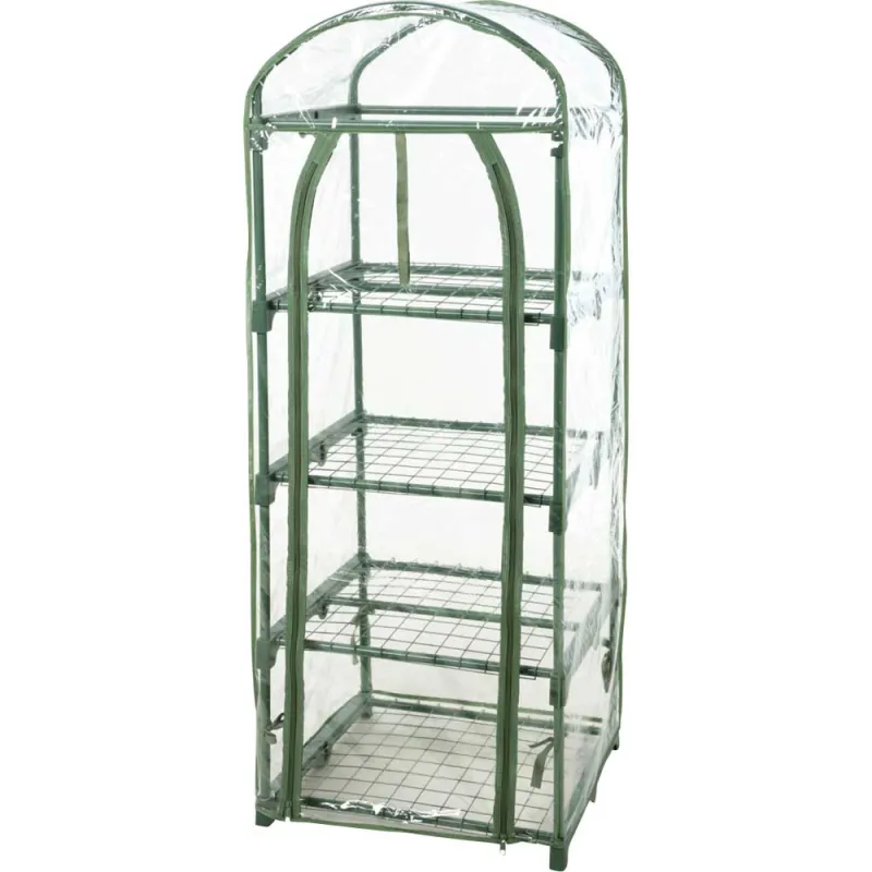 Serre 4 étagères 50x45x130cm pour jardin et plantes Serre 4 étagères 50x45x130cm pour jardin et plantes