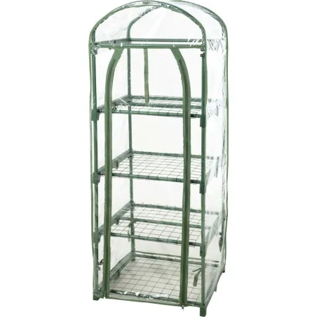 Serre 4 étagères 50x45x130cm pour jardin et plantes