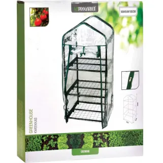 Serre 3 étagères 50x45x105cm mini-serre jardin plastique