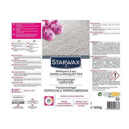 Nettoyant à sec pour tapis et moquettes - Entretien textile 500g