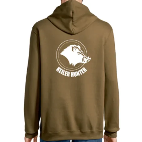 Sweat Keiler Hunter kaki 50% coton 50% logo 2 Sweat Keiler Hunter kaki 50% coton 50% logo 2