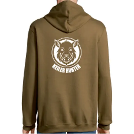 Sweat Keiler Hunter kaki 50% coton 280g/m² logo 3 Sweat Keiler Hunter kaki 50% coton 280g/m² logo 3