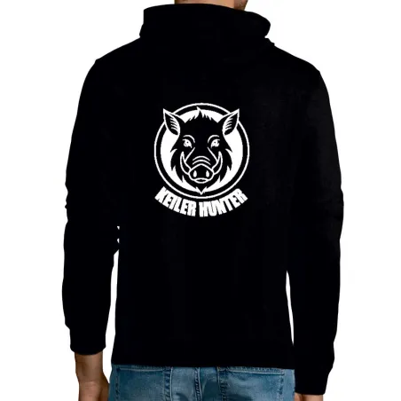 Sweat Keiler Hunter noir 280g/m² coton/polyester logo 3 Sweat Keiler Hunter noir 280g/m² coton/polyester logo 3