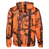 Sweatshirt à capuche polyester micro polaire poche ventrale zippée Sweatshirt à capuche polyester micro polaire poche ventrale zippée