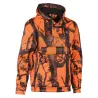 Sweatshirt à capuche polyester micro polaire poche ventrale zippée Sweatshirt à capuche polyester micro polaire poche ventrale zippée