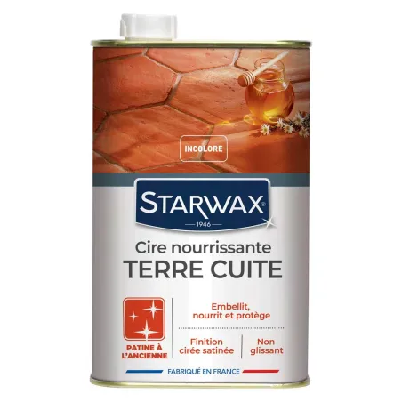 Cire patine incolore terre cuite - Protection et finition patinée 1L Cire patine incolore terre cuite - Protection et finition patinée 1L