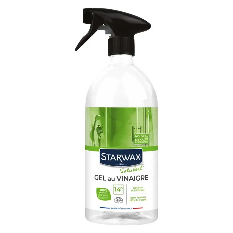 Gel au vinaigre 14° détartrant naturel détachant brillance 1L Gel au vinaigre 14° détartrant naturel détachant brillance 1L