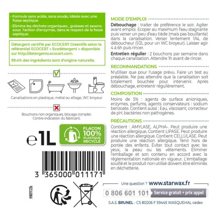 Débouchoir 3 en 1 aux enzymes naturelles 99,4% - Anti-bouchons Débouchoir 3 en 1 aux enzymes naturelles 99,4% - Anti-bouchons