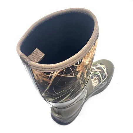 Bottes camo roseaux caoutchouc doublure jersey 5mm