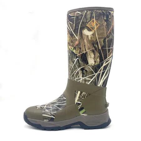 Bottes camo roseaux caoutchouc doublure jersey 5mm