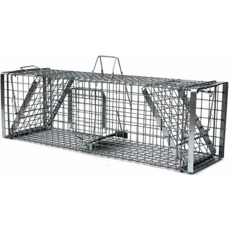 Cage-piège Hardy anti-nuisibles 3 ressorts trappe 60° anticorrosion