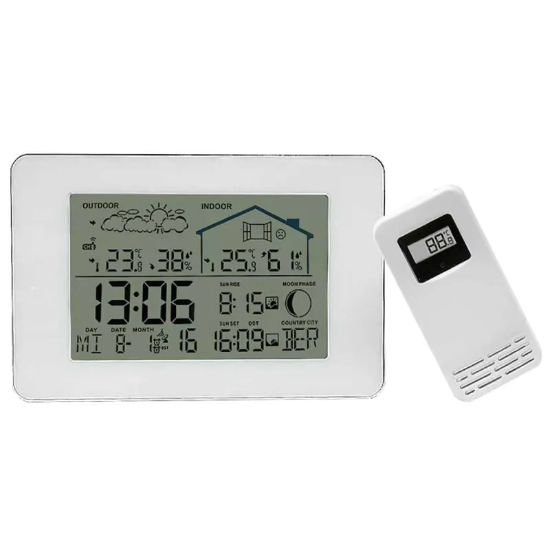 Station météo avec sonde extérieure Thermomètre hygromètre Station météo avec sonde extérieure Thermomètre hygromètre