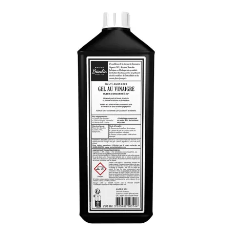 Gel vinaigre ultra-concentré 20° 750ml Maison Briochin