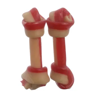 Os à mâcher poulet 16cm protection dentaire - Lot de 2