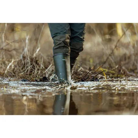 Bottes Mono Hunting Green confort caoutchouc kaki 40 à 46 Bottes Mono Hunting Green confort caoutchouc kaki 40 à 46