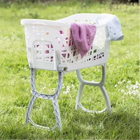 Panier à linge sur pieds - Corbeille textile rangement linge Panier à linge sur pieds - Corbeille textile rangement linge