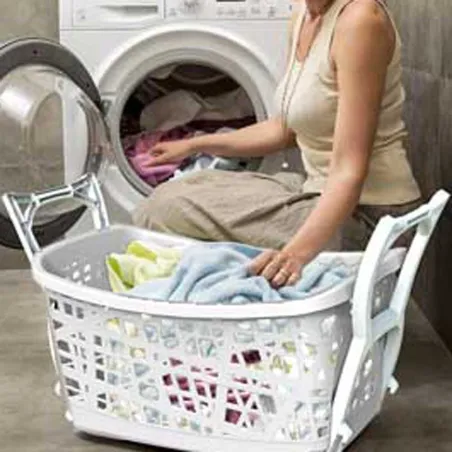 Panier à linge sur pieds - Corbeille textile rangement linge Panier à linge sur pieds - Corbeille textile rangement linge