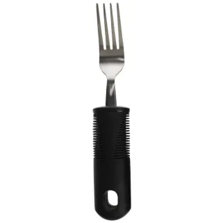 Couverts ergonomiques senior manche épais plastique - Set 4 pièces