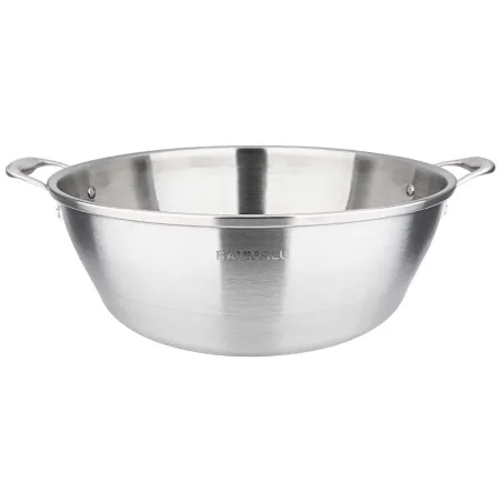 Bassine Acier Inoxydable Ø38cm Confitures Tous Feux Parois Évasées