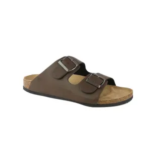 Sandales Tristan double bride réglables marron 40 à 45