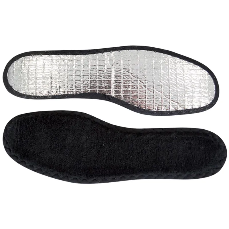 Semelles isolante polaire polyester aluminium noire 35/36 à 45/46 Semelles isolante polaire polyester aluminium noire 35/36 à 45/46