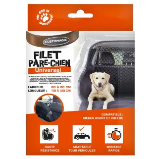Filet pare chien universel 60-80cm/110-120cm sécurité auto