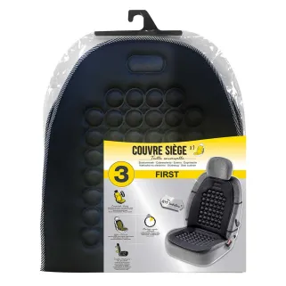 Couvre siège universel relaxant noir - Soulage tensions musculaires