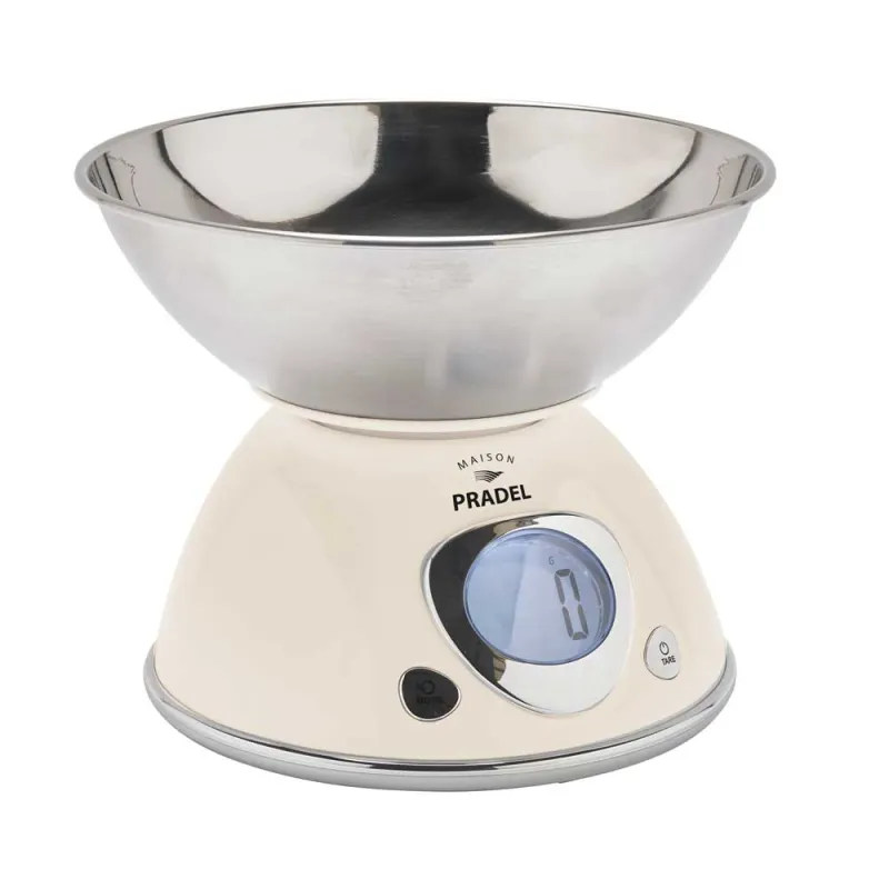 Balance digitale vintage 5kg inox bol 1.2L précision 1g Balance digitale vintage 5kg inox bol 1.2L précision 1g
