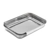 Ensemble pour paner inox 430 - 20,5x15,5x3cm empilable Ensemble pour paner inox 430 - 20,5x15,5x3cm empilable