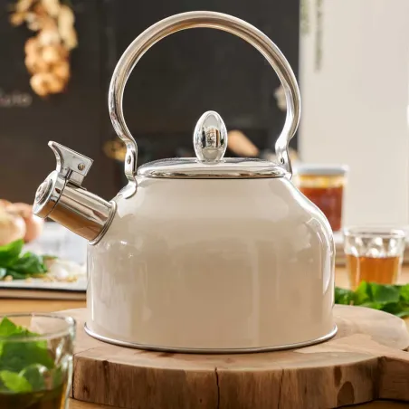 Bouilloire à sifflet Inox 2,5L Ø20cm Toutes feux induction Bouilloire à sifflet Inox 2,5L Ø20cm Toutes feux induction