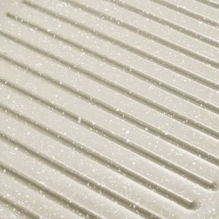 Poêle grill compartimentée céramique 31x24.5cm fonte alu 2mm Poêle grill compartimentée céramique 31x24.5cm fonte alu 2mm