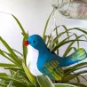 Piquets arroseurs oiseaux terre cuite 120ml 16x10x7,5cm - Lot de 2