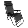 Fauteuil relax acier 176x67x110cm dossier 5 positions